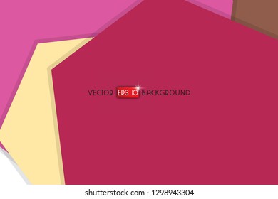 Abstract colorful hexagon background, vector design with shadow