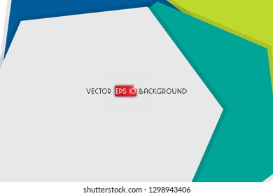 Abstract colorful hexagon background, vector design with shadow