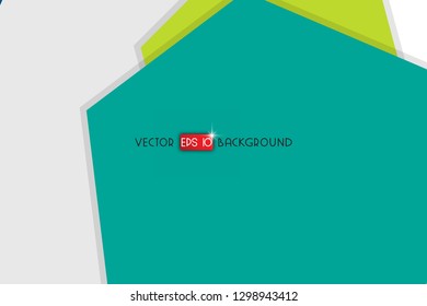 Abstract colorful hexagon background, vector design with shadow
