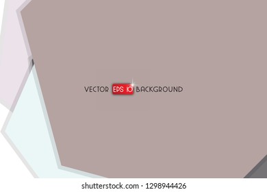 Abstract colorful hexagon background, vector design with shadow