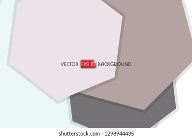 Abstract colorful hexagon background, vector design with shadow