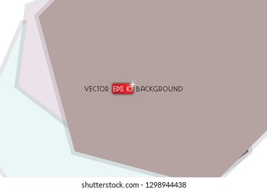 Abstract colorful hexagon background, vector design with shadow