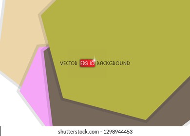 Abstract colorful hexagon background, vector design with shadow