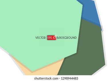 Abstract colorful hexagon background, vector design with shadow