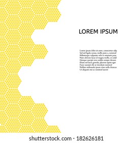 Abstract Colorful Hexagon Dots background. Vector illustration