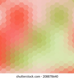 Abstract colorful hexagons background. Vector illustration