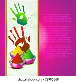 abstract colorful holi vector background design
