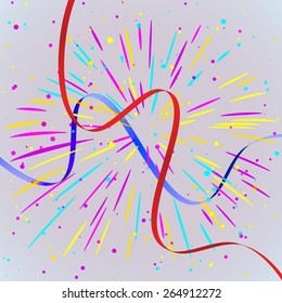 Abstract colorful holiday background. Vector illustration.