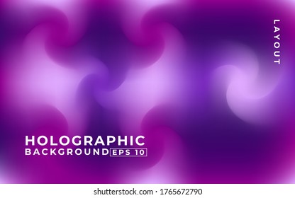 Abstract colorful holographic background. Premium vector