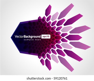 Abstract colorful honeycomb vector background