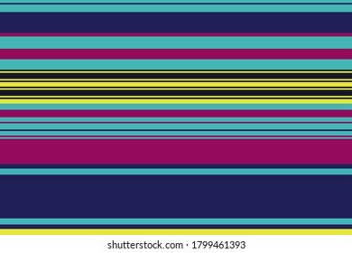 Abstract colorful horizontal striped pattern for print (textile, wrapping, wallpaper). Seamless geometric background. EPS10 vector