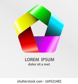 Abstract colorful icon