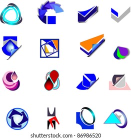 Abstract colorful icons