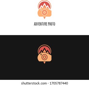 ABSTRACT COLORFUL ILLUSTRATION ADVENTURE CAMERA LOGO DESIGN GRAPHIC VECTOR GOOD FOR PHOTOGRAPHY