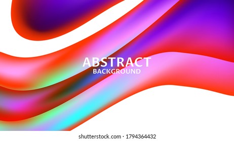 ABSTRACT COLORFUL ILLUSTRATION BACKGROUND WITH GRADIENT LIQUID COLOR. GOOD FOR MODERN WALLPAPER ,COVER POSTER DESIGN
