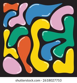 Abstract Colorful Illustration Hand-Drawn Circle

