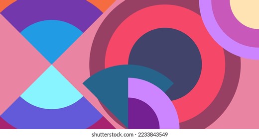 Abstract colorful illustration isolated on background and textures.