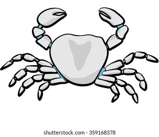 abstract colorful illustration of sea crab for you