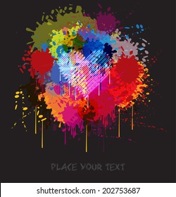 An Abstract Colorful Illustration. Vector Background.