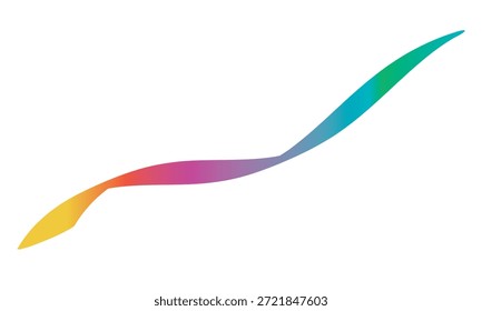 Abstract colorful infinity loop ribbon design. Minimal abstract illustration showing a flowing infinity loop ribbon with smooth color gradient, symbolizing continuity, creativity.