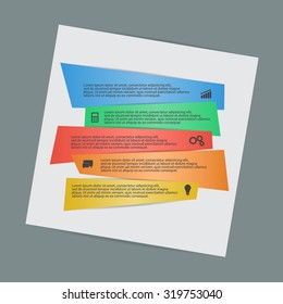 Abstract colorful infographic