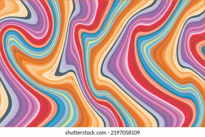 Abstract colorful  ink background.
Psychedelic wavy texture. Multicolored wallpaper graphic design.liquid marble Pattern for creating artworks and prints. 