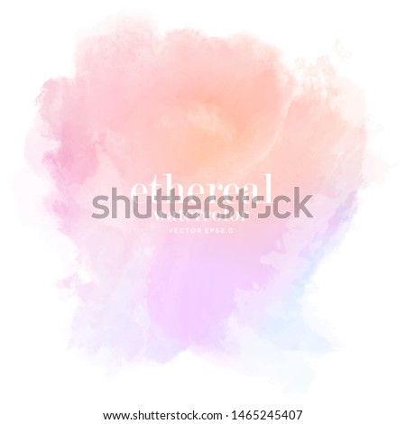 abstract colorful ink splash on white background. orange pink watercolor ombre. eps 8