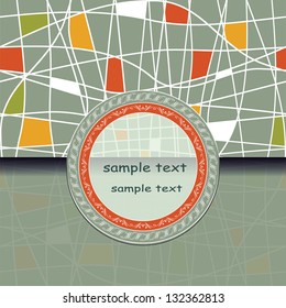 abstract colorful invitation card. eps10
