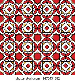 Abstract colorful Islamic pattern, geometric patern