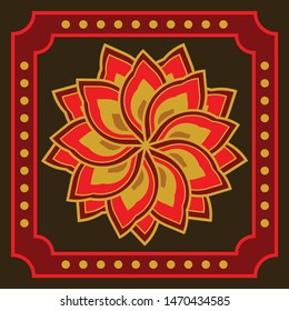 Abstract colorful Islamic pattern, geometric patern
