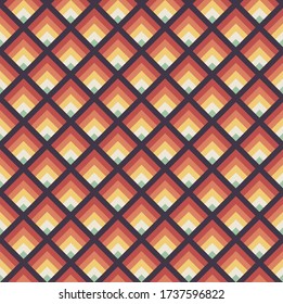 Abstract colorful isometric geometric shape pattern background modern art style. Graphic design element can be used for backdrop, publication, brochure, flyer, leaflet, vector illustration