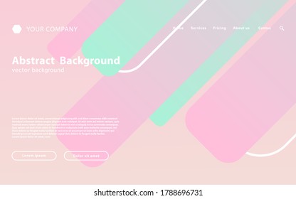 abstract colorful landing page background banner design