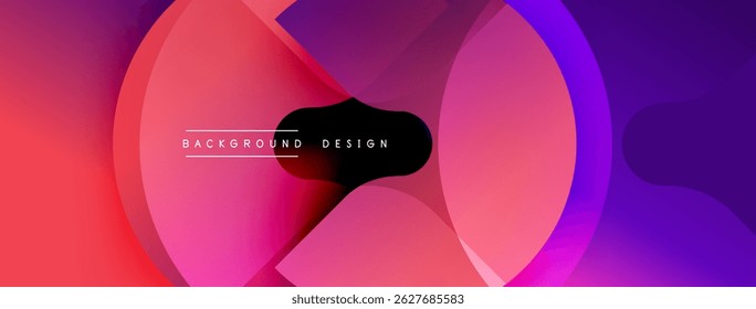 Abstract colorful layers create dynamic gradient effect. Modern design suitable for banners, presentations, websites. Vivid hues blend seamlessly.