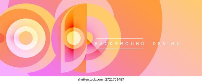Abstract colorful layers create dynamic visual effect. Gradient hues blend, forming modern background design. Smooth transitions, soft shapes.