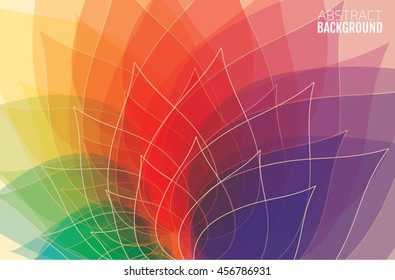 abstract colorful leaf background