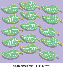Abstract colorful Leaves background pattern - Illustration ,  Plant, Leaf, Wallpaper.