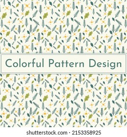 Abstract colorful Leaves background pattern - Illustration ,Wallpaper, 