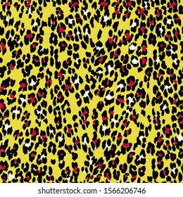 Abstract colorful leopard design pattern.Good choice for fabric printing and other works.
