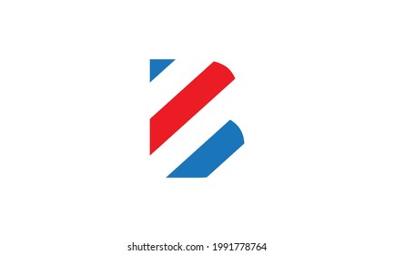 abstract colorful letter B for barber logo symbol vector icon illustration graphic design