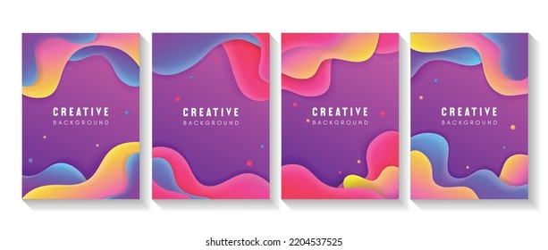 Abstract Colorful Light Background. Modern Dynamic Backdrop Usable for Greeting Card, Banner, Landing Page, Presentation Background, Copy space background, Etc. Fluid Background