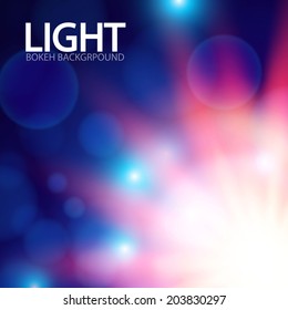 Abstract colorful light background. Vector illustration.