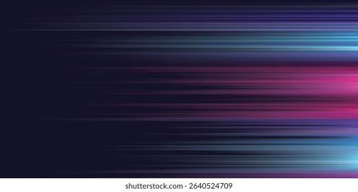Abstract colorful light dynamic motion on dark blue background graphic illustration.