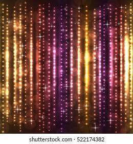 Abstract colorful light holiday vector background.