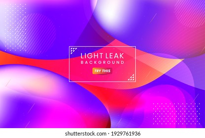 Abstract Colorful Light Leak Background. Modern Dynamic Background Usable for Greeting Card, Banner, Landing Page, Presentation Background, Etc.