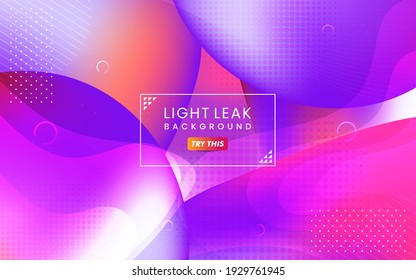 Abstract Colorful Light Leak Background. Modern Dynamic Background Usable for Greeting Card, Banner, Landing Page, Presentation Background, Etc.