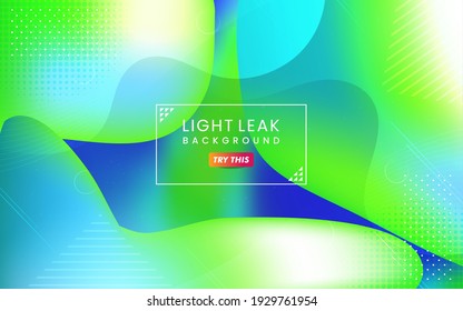 Abstract Colorful Light Leak Background. Modern Dynamic Background Usable for Greeting Card, Banner, Landing Page, Presentation Background, Etc.
