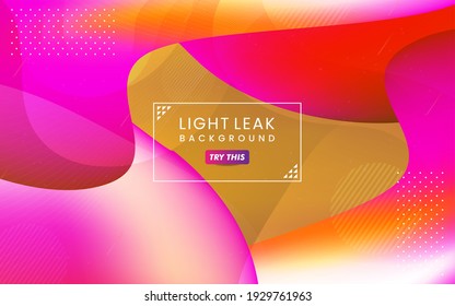 Abstract Colorful Light Leak Background. Modern Dynamic Background Usable for Greeting Card, Banner, Landing Page, Presentation Background, Etc.