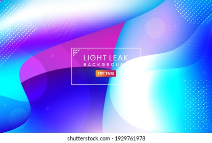 Abstract Colorful Light Leak Background. Modern Dynamic Background Usable for Greeting Card, Banner, Landing Page, Presentation Background, Etc.