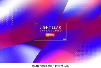 Abstract Colorful Light Leak Background. Modern Dynamic Background Usable for Greeting Card, Banner, Landing Page, Presentation Background, Etc.