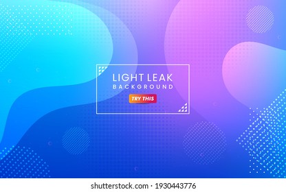 Abstract Colorful Light Leak Background. Modern Dynamic Background Usable for Greeting Card, Banner, Landing Page, Presentation Background, Etc.	